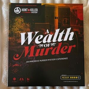 Hunt A Killer "A Wealth of Murder" Mystery Game - Black & Red Box